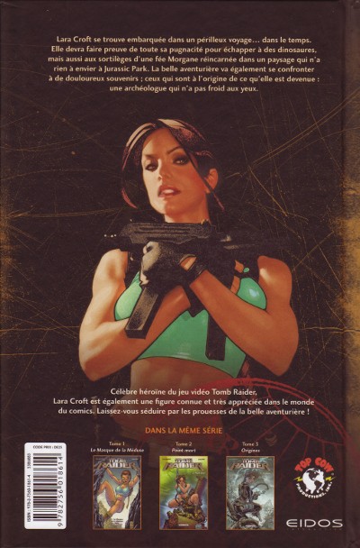 Verso de l'album Tomb Raider Tome 3 Origines