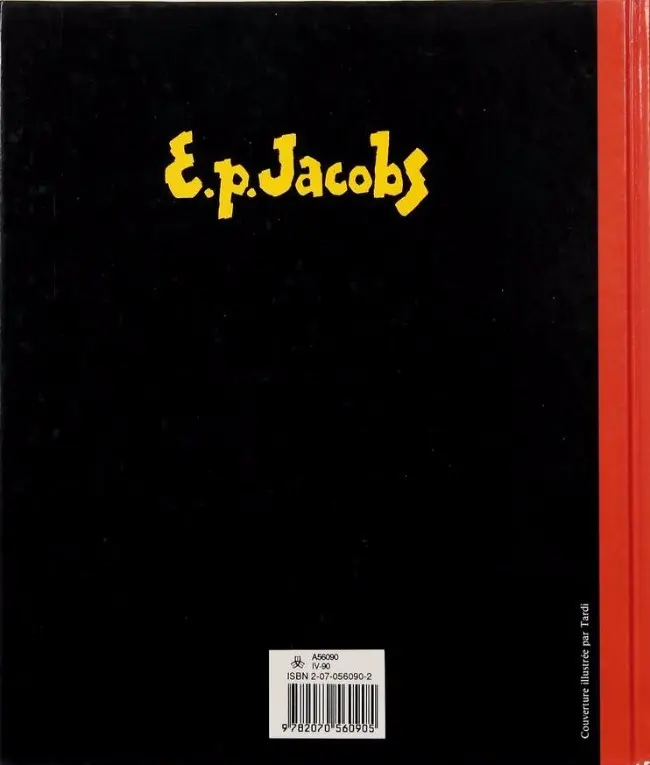 Verso de l'album Un opéra de papier - Les mémoires de Blake et Mortimer