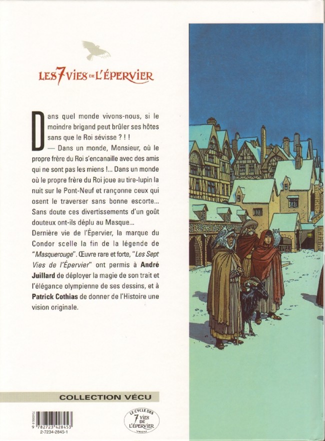Verso de l'album Les 7 Vies de l'Épervier Tome 7 La marque du Condor