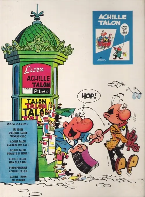 Verso de l'album Achille Talon Tome 3 Achille Talon persiste et signe !