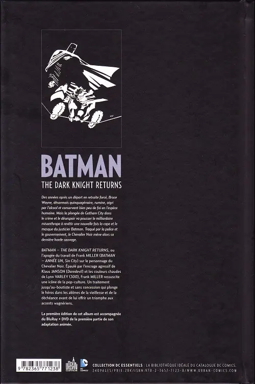 Verso de l'album Batman - Dark Knight The Dark Knight Returns