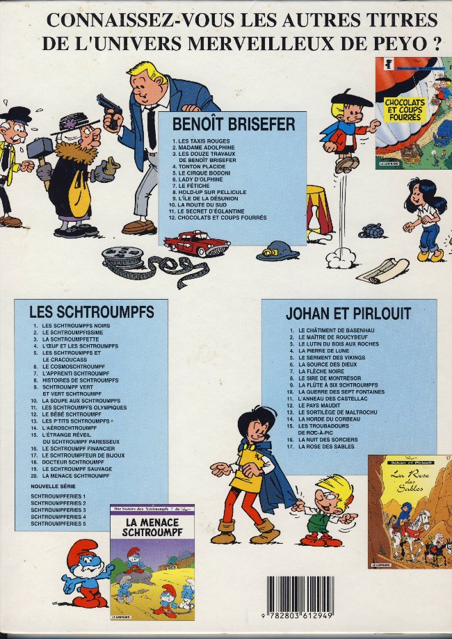 Verso de l'album Benoît Brisefer Tome 7 Le fétiche