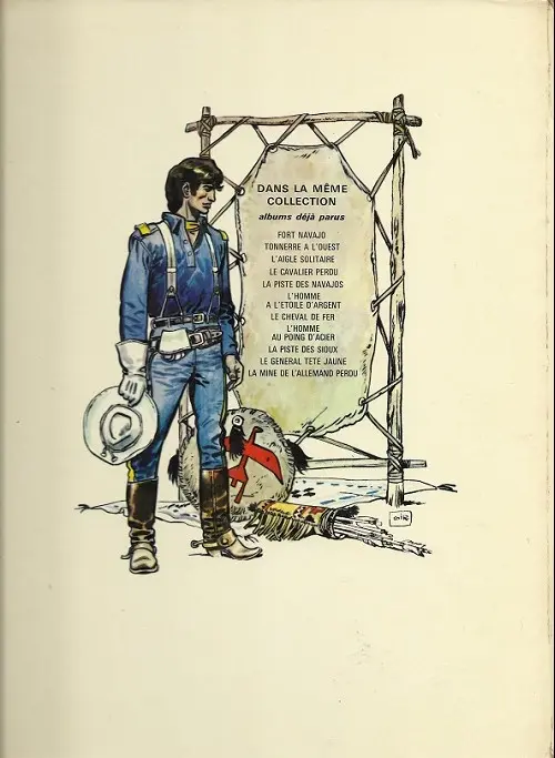 Verso de l'album Blueberry Tome 5 La piste des Navajos