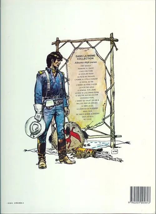 Verso de l'album Blueberry Tome 10 Général Tête Jaune