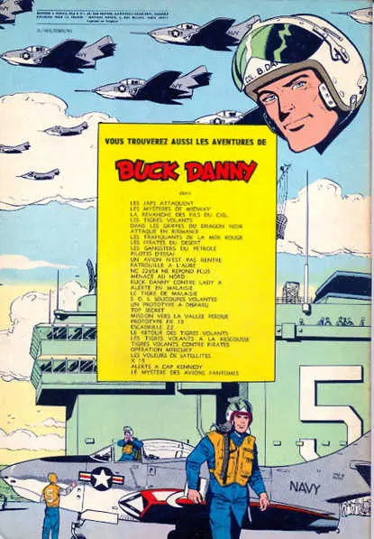 Verso de l'album Buck Danny Tome 8 Les pirates du désert