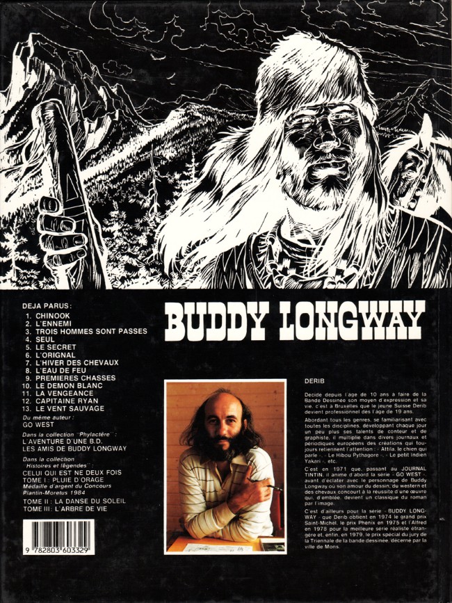 Verso de l'album Buddy Longway Tome 4 Seul