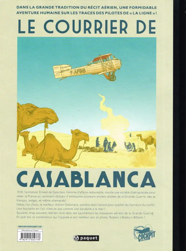Verso de l'album Le Courrier de Casablanca Tome 1 Christina