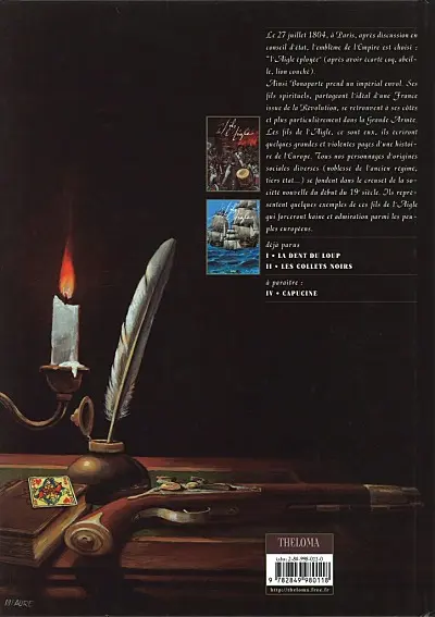 Verso de l'album Les Fils de l'aigle Tome 3 Les sables de Denderah
