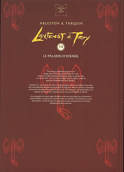Verso de l'album Lanfeust de Troy Tome 4 Le paladin d'Eckmül