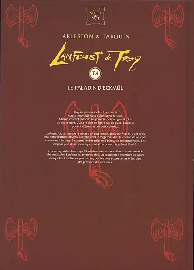 Verso de l'album Lanfeust de Troy Tome 4 Le paladin d'Eckmül