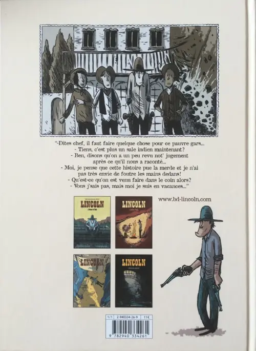 Verso de l'album Lincoln Tome 2 Indian Tonic