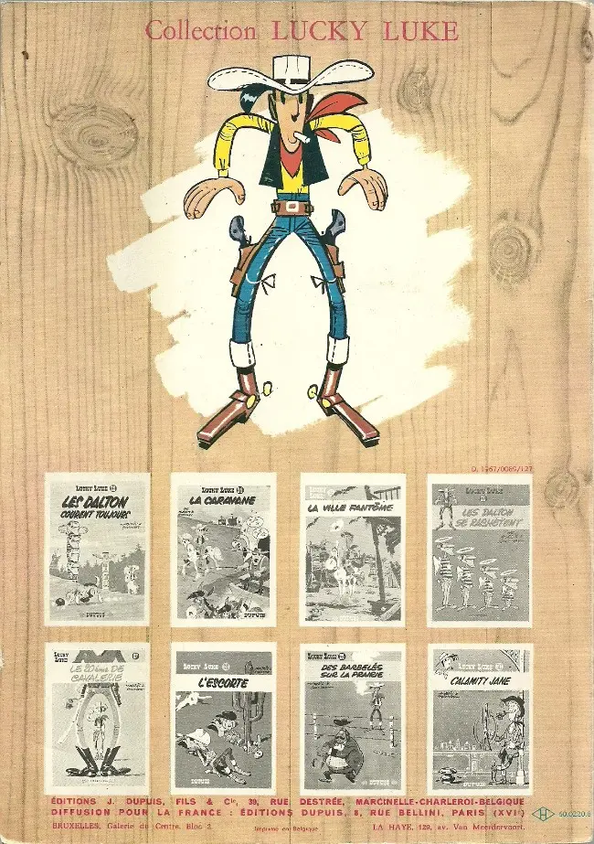 Verso de l'album Lucky Luke Tome 5 Lucky Luke contre Pat Poker