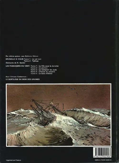 Verso de l'album Les Passagers du vent Tome 4 L'heure du serpent