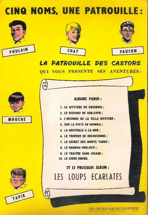 Verso de l'album La Patrouille des Castors Tome 8 Le hameau englouti