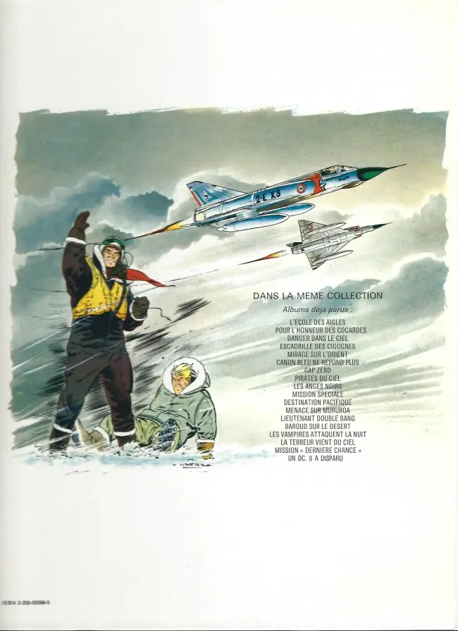 Verso de l'album Tanguy et Laverdure Tome 1 L'école des Aigles