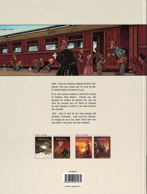 Verso de l'album Le Train des Orphelins Tome 1 Jim