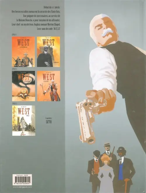 Verso de l'album W.E.S.T Tome 1 La chute de Babylone