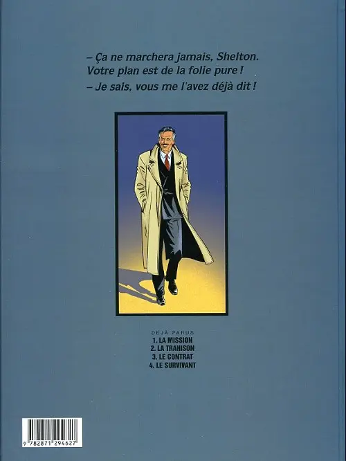 Verso de l'album Wayne Shelton Tome 2 La trahison