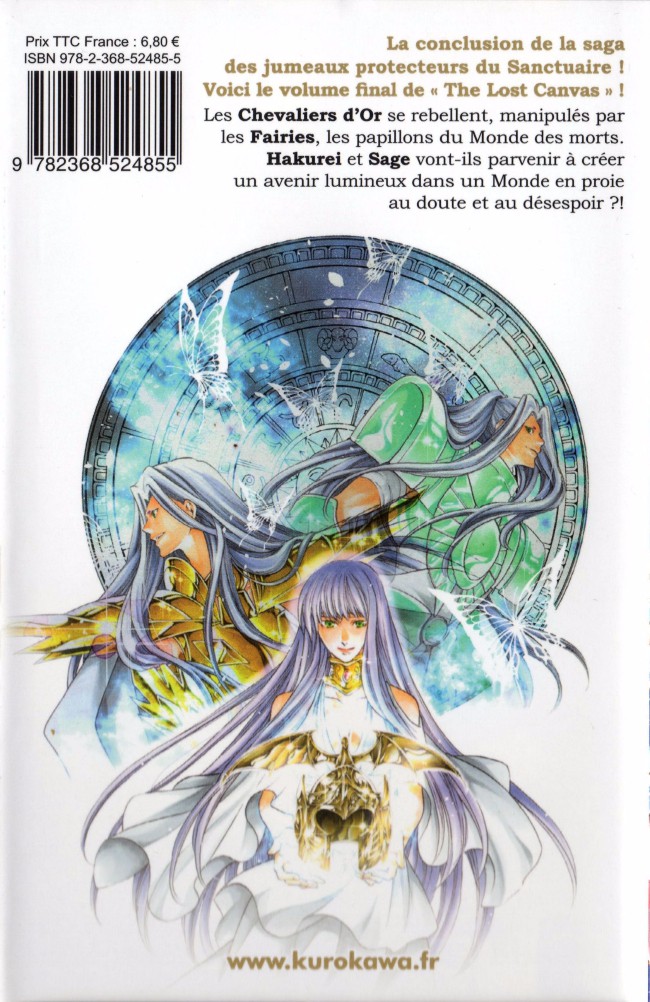 Verso de l'album Saint Seiya : The lost canvas chronicles XVI