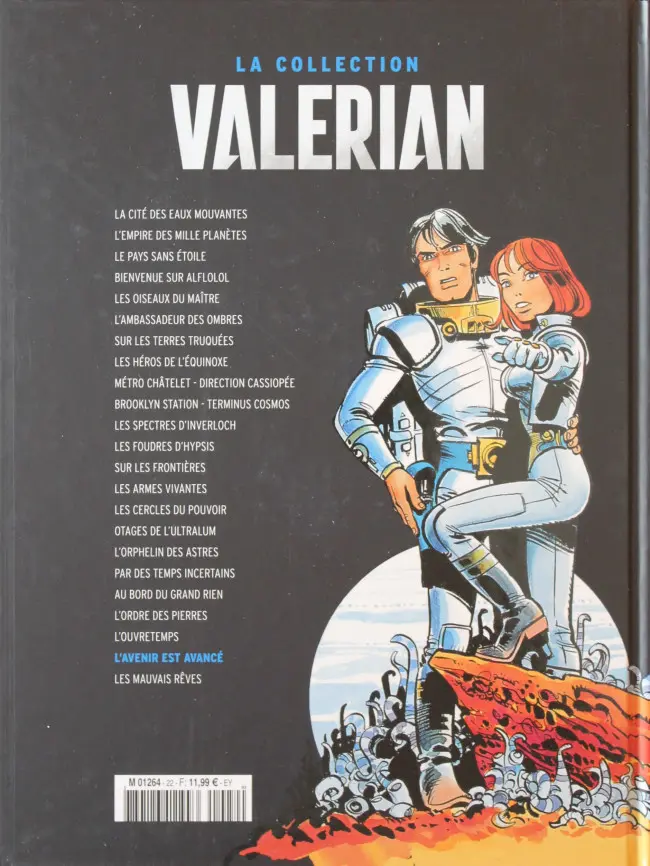Verso de l'album Valérian Tome 22 L'avenir est avancé