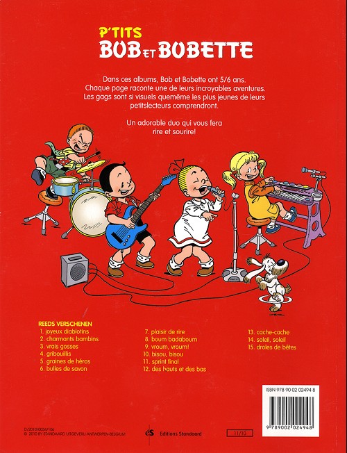 Verso de l'album Bob et Bobette (P'tits) Tome 15 Drôles de bêtes