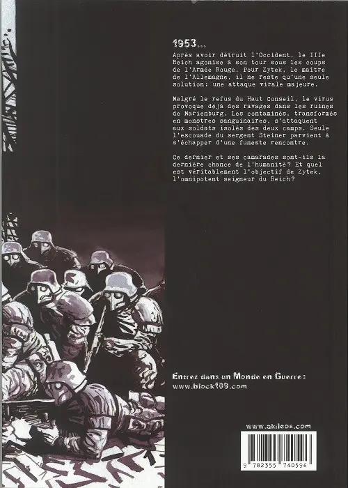 Verso de l'album Block 109 Tome 1