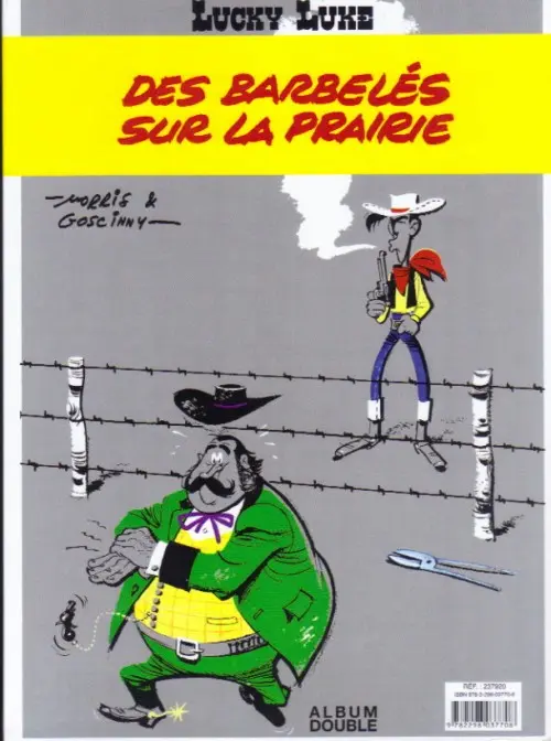 Verso de l'album Lucky Luke Tomes 28 et 29 L'escorte / Des barbelés sur la prairie