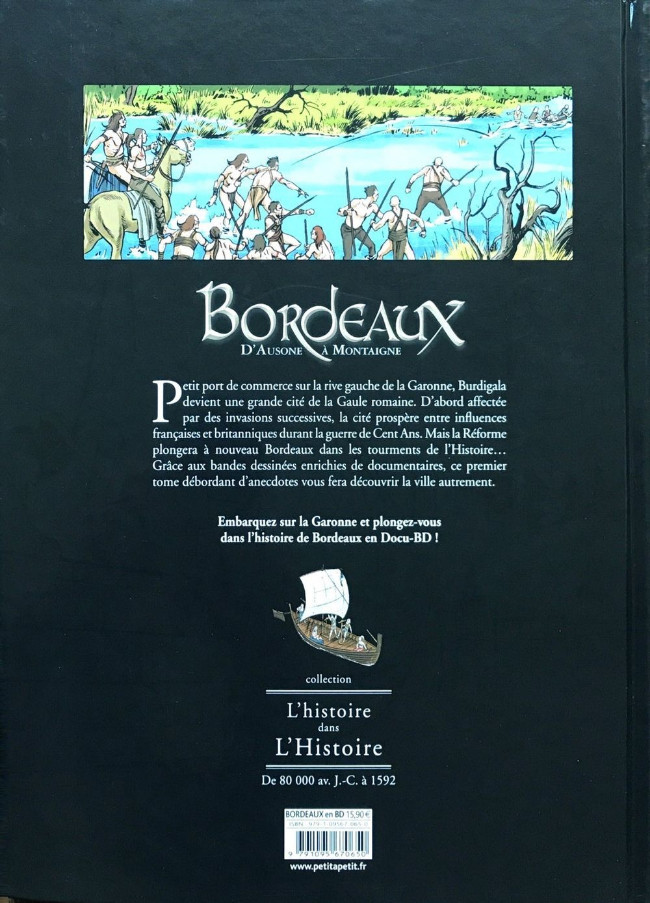 Verso de l'album Bordeaux Tome 1 D'Ausone à Montaigne