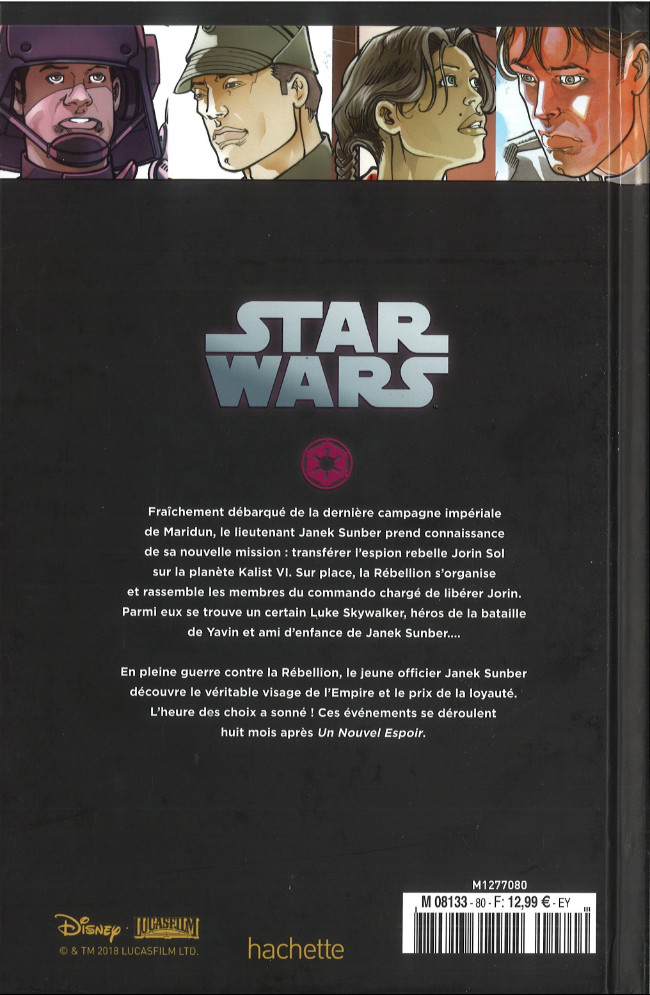 Verso de l'album Star Wars - Légendes - La Collection Tome 80 Rébellion - III. Du Mauvais Côté