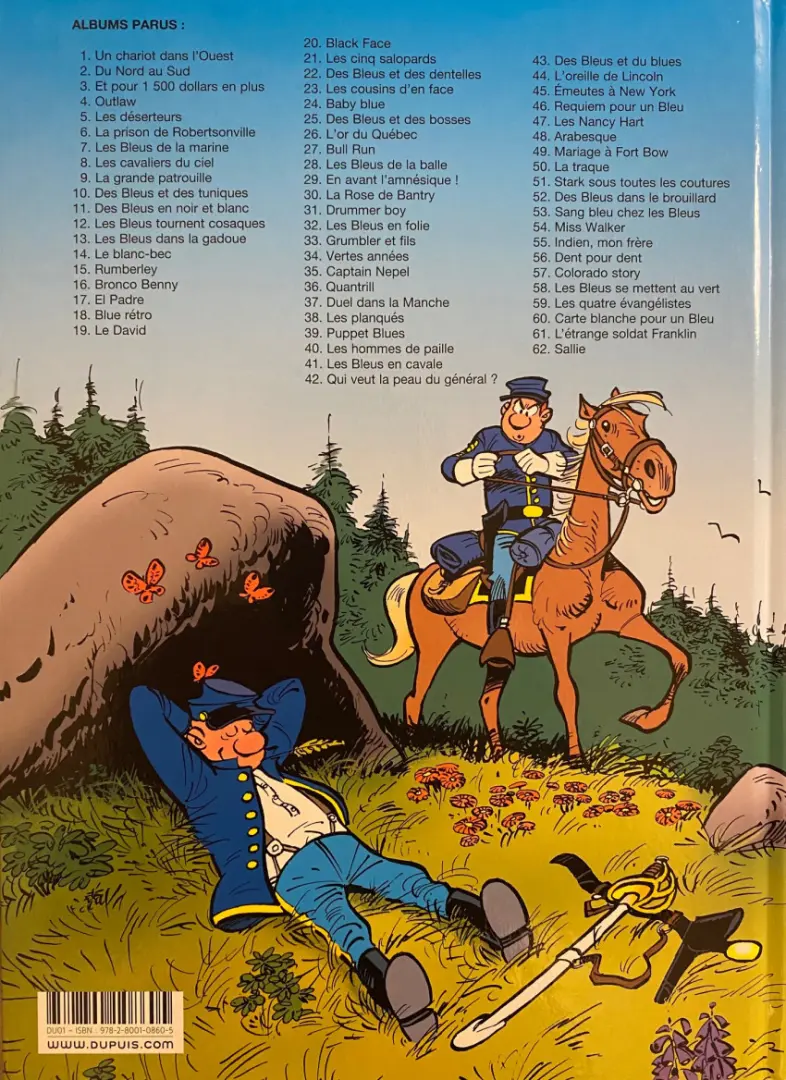 Verso de l'album Les Tuniques Bleues Tome 3 Et pour Quinze Cents Dollars en Plus