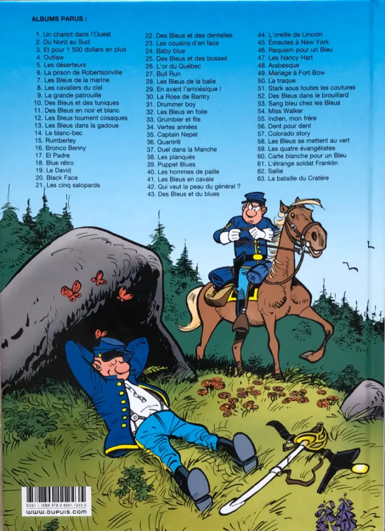 Verso de l'album Les Tuniques Bleues Tome 24 Baby blue