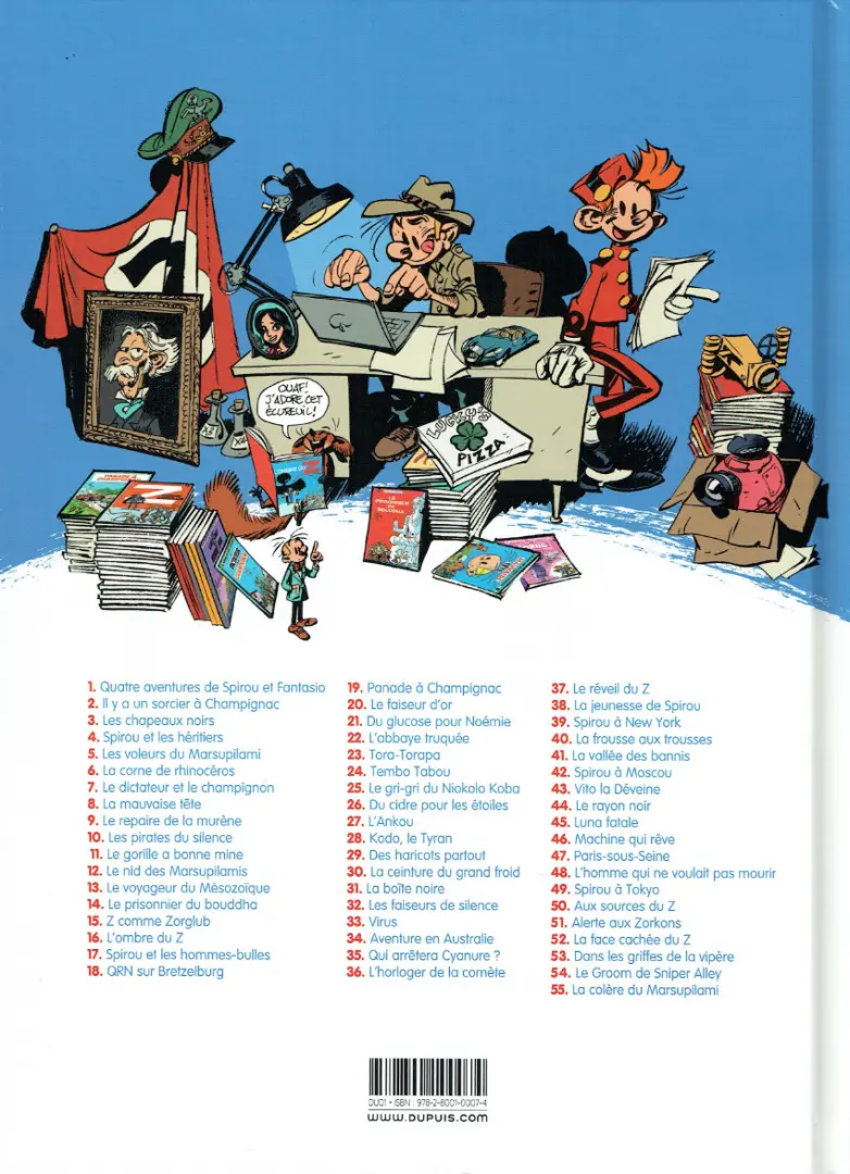 Verso de l'album Spirou et Fantasio Tome 5 Les voleurs du Marsupilami