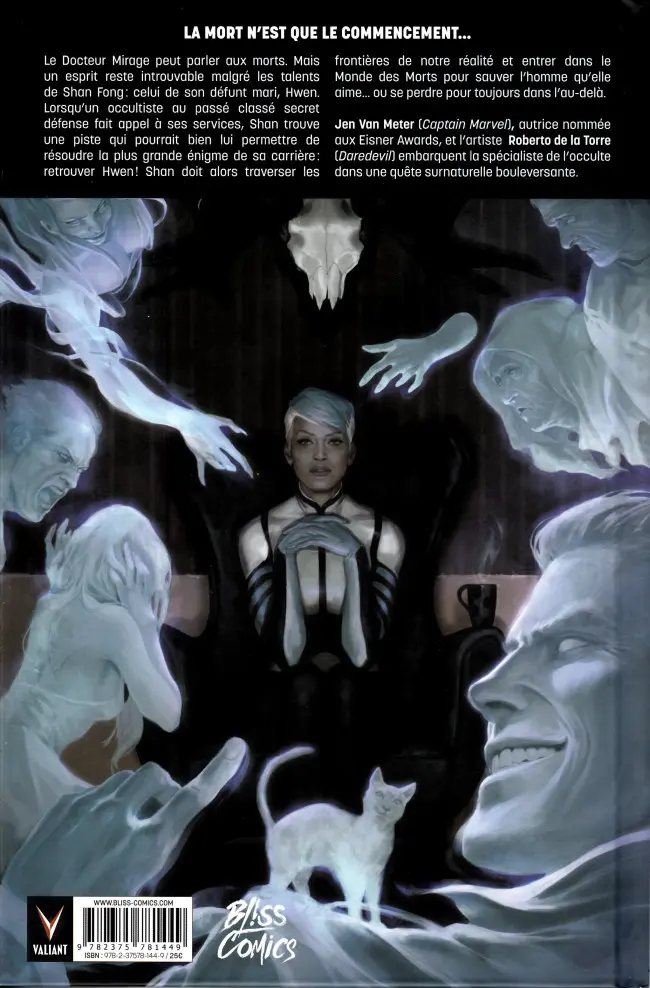 Verso de l'album Doctor Mirage Tome 1