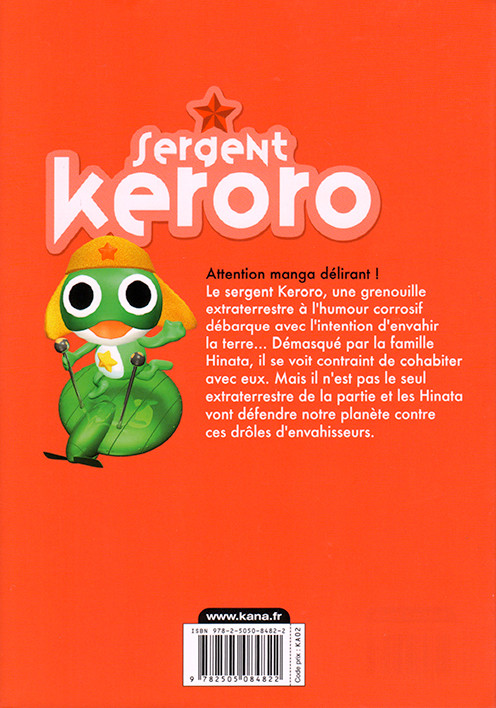 Verso de l'album Sergent Keroro 30