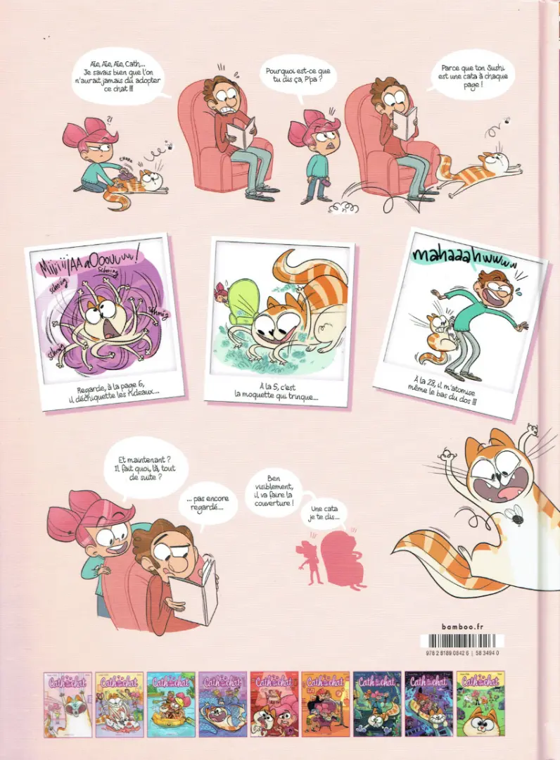 Verso de l'album Cath & son chat Tome 1