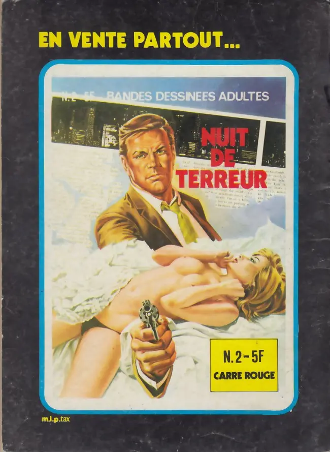 Verso de l'album Sexypocket N° 2 Rencart avec la mort