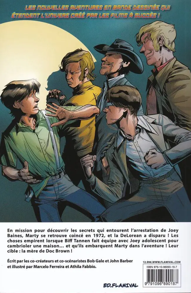 Verso de l'album Retour vers le Futur Tome 5 Une peine purgée