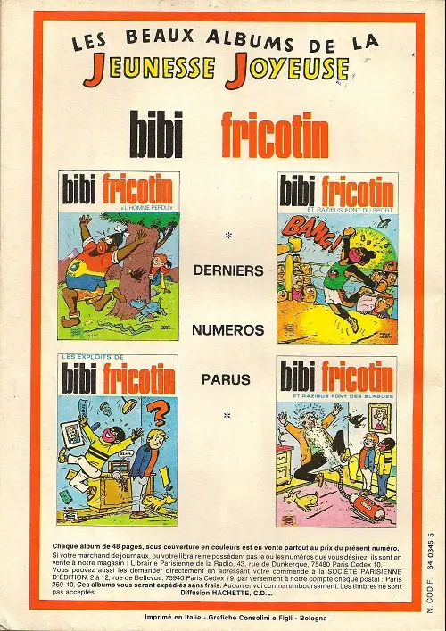 Verso de l'album Les Pieds Nickelés Tome 33 Les pieds nickelés courent la panasiatique