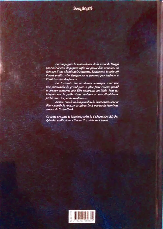 Verso de l'album Le Donjon de Naheulbeuk Tome 4