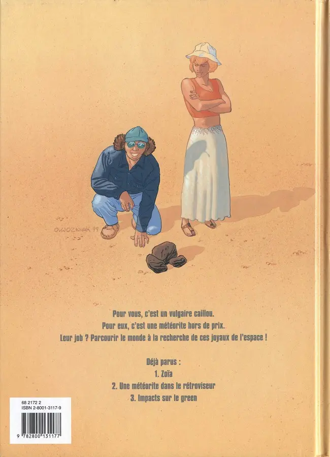 Verso de l'album Chasseurs d'étoiles Tome 3 Impacts sur le green
