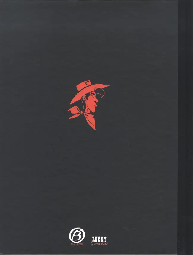 Verso de l'album Lucky Luke Wanted Lucky Luke