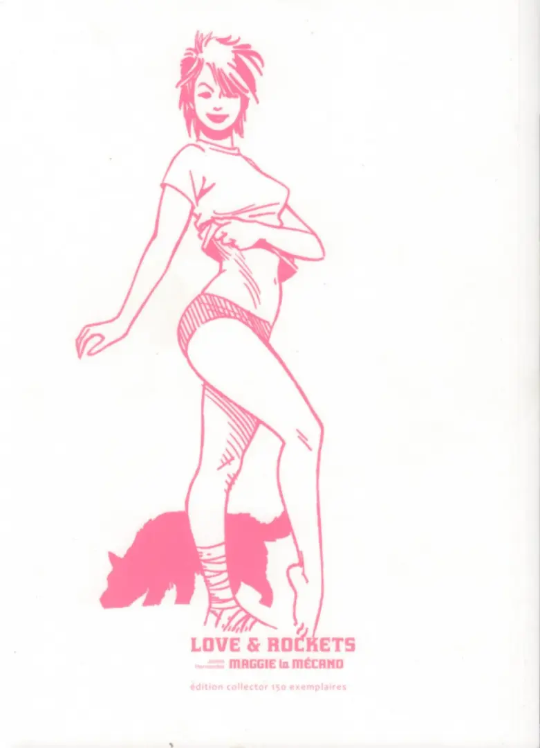 Verso de l'album Love & Rockets 1 Maggie la mécano