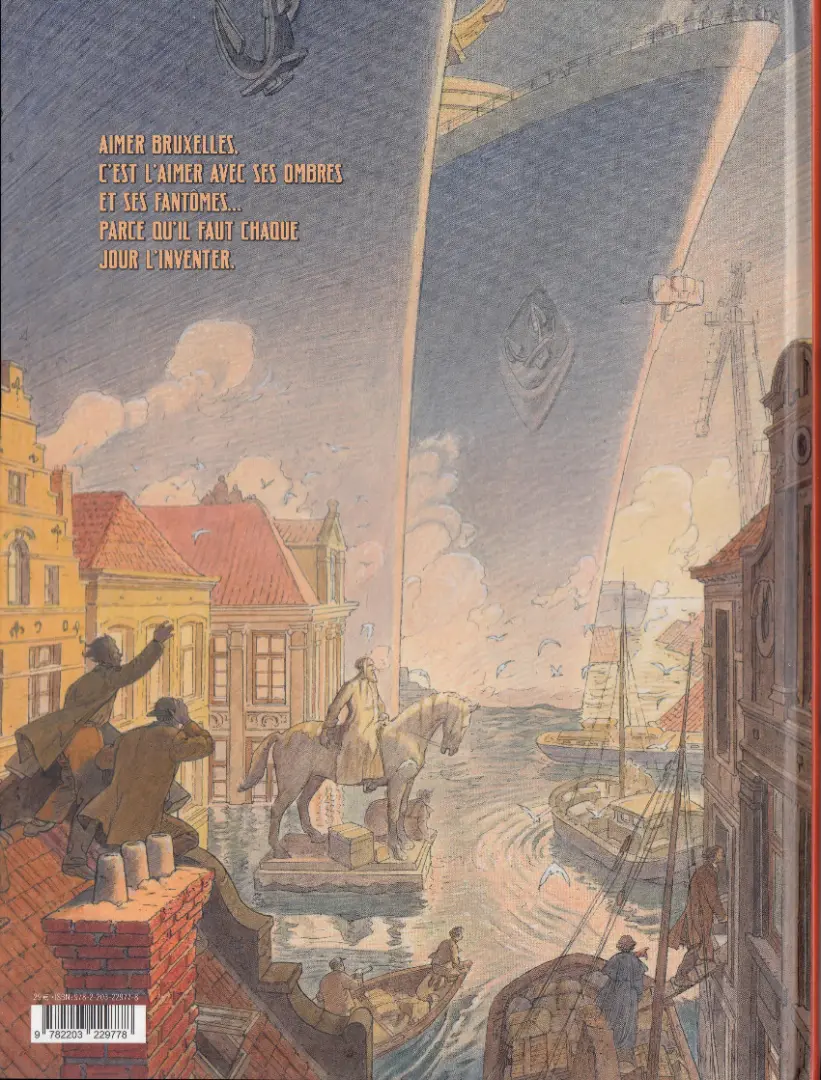 Verso de l'album Bruxelles, un rêve capital