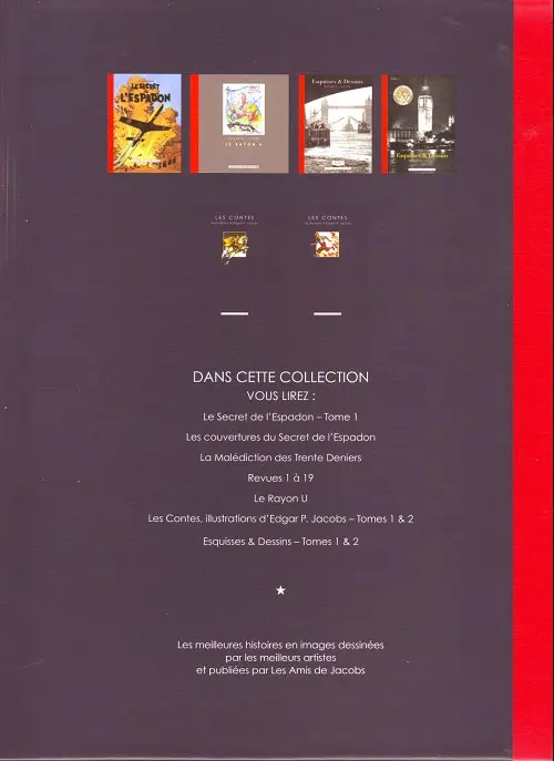 Verso de l'album Esquisses & Dessins Tome 2