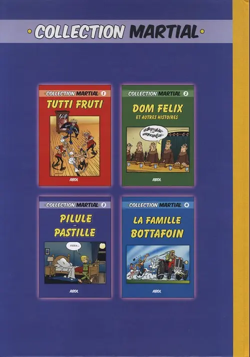 Verso de l'album Dom Félix 3 Pilule-Pastille