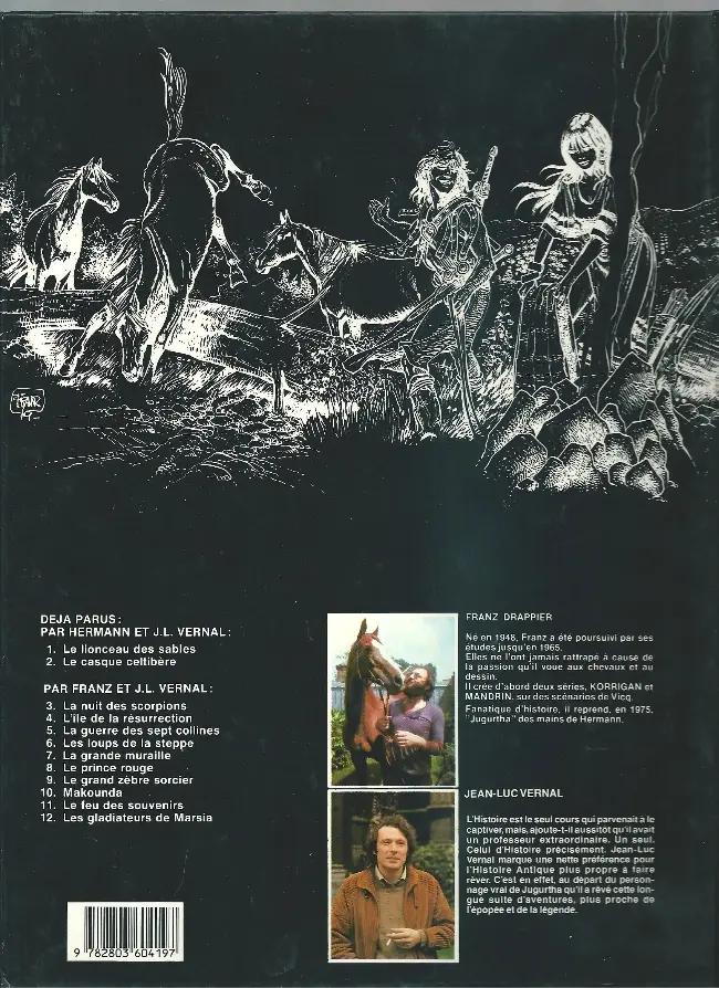 Verso de l'album Jugurtha Tome 11 Le feu des souvenirs