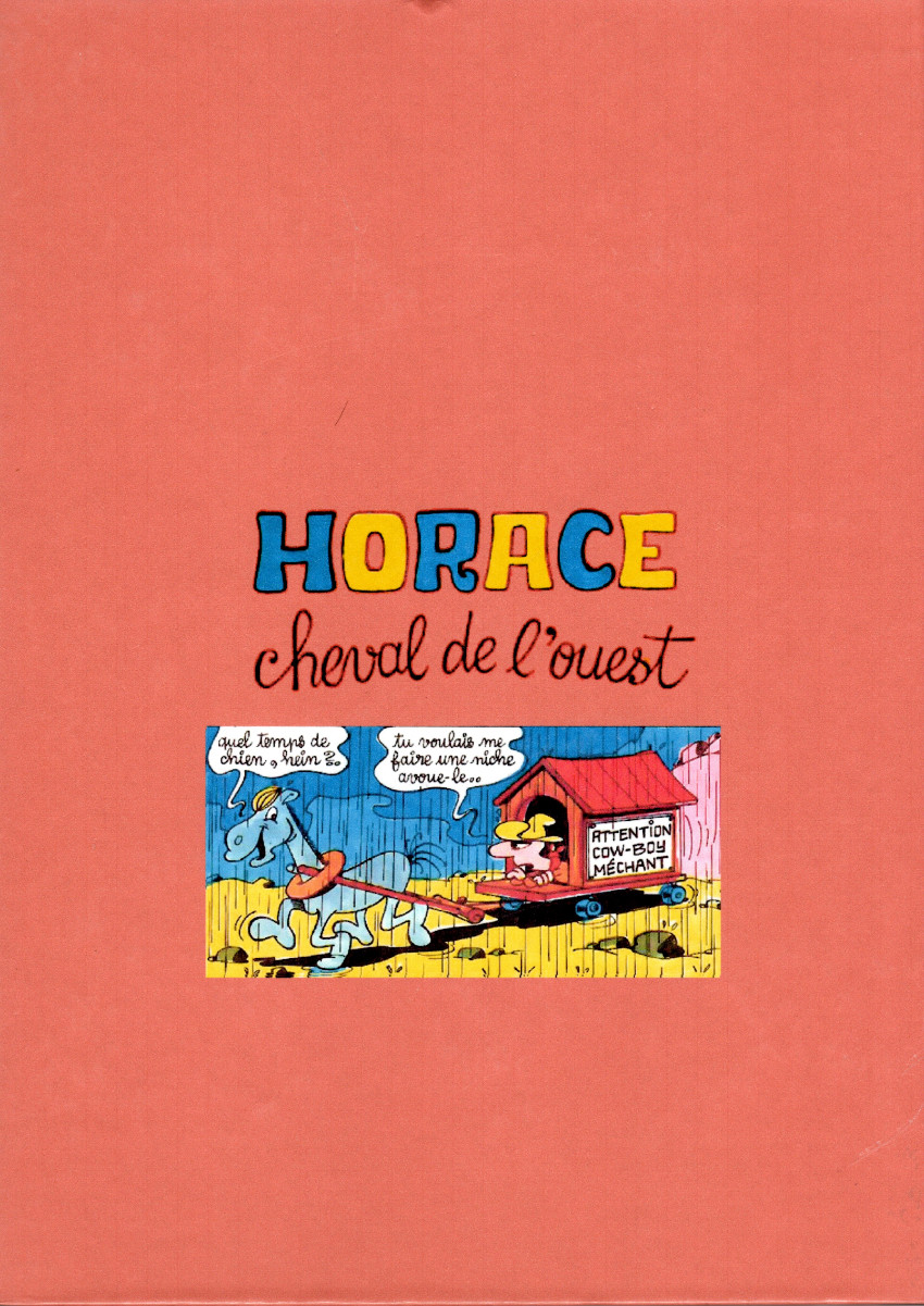 Verso de l'album Horace Intégrale Volume 6