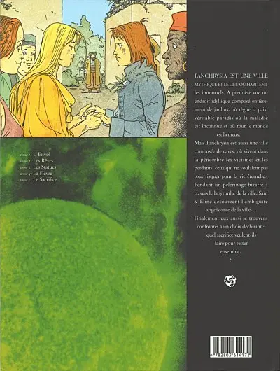 Verso de l'album Les Chroniques de Panchrysia Tome 5 Le Sacrifice