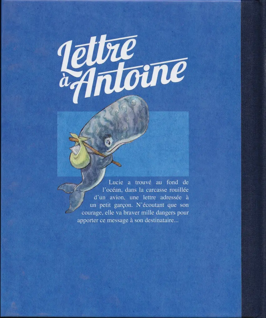 Verso de l'album Lettre à Antoine