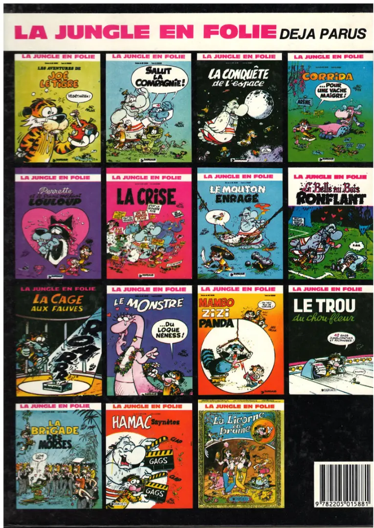 Verso de l'album La Jungle en folie Tome 9 La cage aux fauves